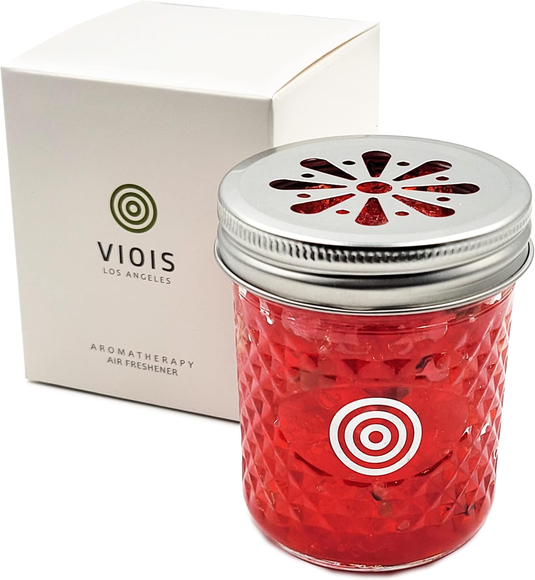 Rose & Lavender Aromatherapy Car Air Freshener(Gel Type). Handcrafted Natural Air Freshener for Car and Small room. Chemical Free & Non Toxic.