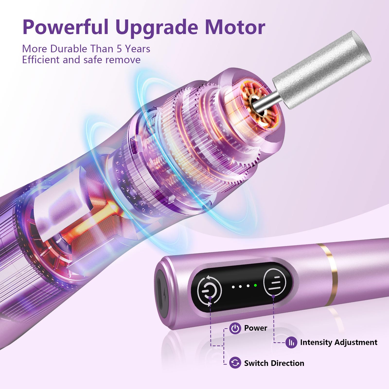 TUOBEO Cordless Nail Drill Kit - Rechargeable Efile -4 TUOBEO Cordless Nail Drill Kit - Rechargeable Efile -4