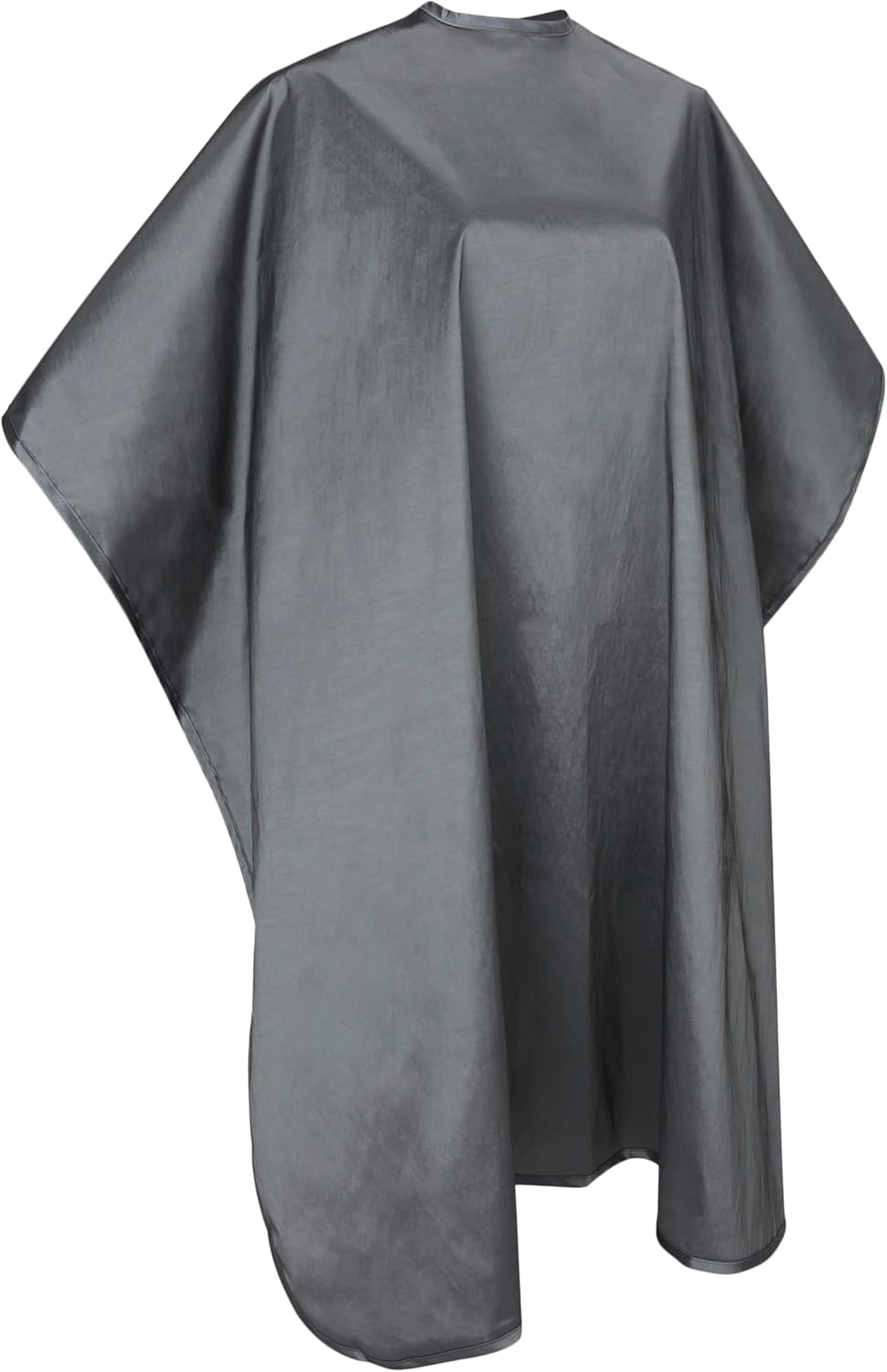 JNxcel Premium Quality Water Repellent Nylon/Polyester Fabric Hair Salon & Barber Hair Cutting & Shampoo Cape with Snap Closure (Silver Slate) …
