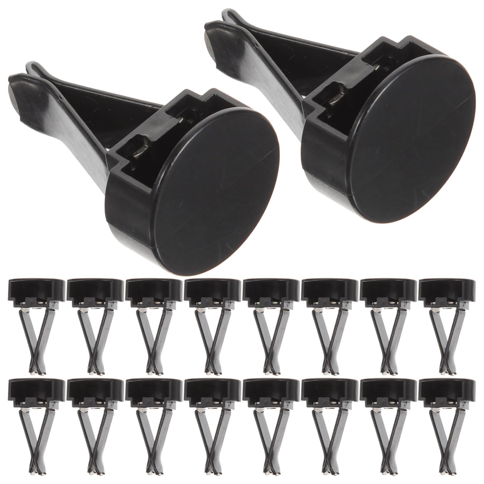 Healvian Clip Auto Profumatori per Auto Accessori in Gesso Nero 100pezzi Clip per Bocchette Aria Regolabili per Vacanze Estive