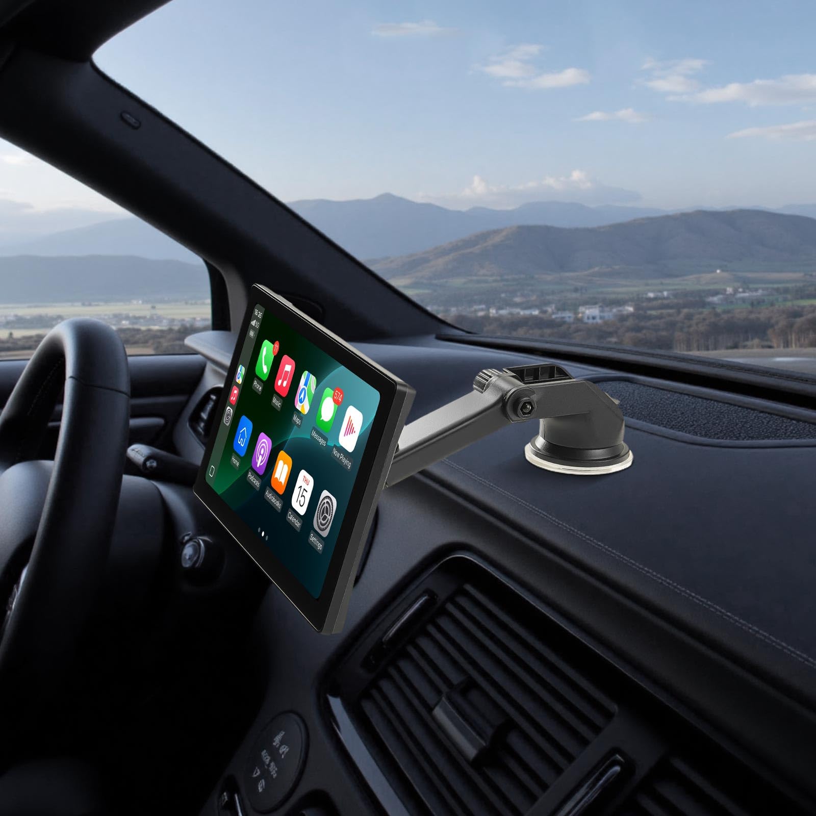 VEVOR Autoradio sans Fil, Écran Central Tactile HD 22,9 cm, Compatible avec Apple CarPlay et Android Auto, avec Caméra de Recul, Commande Vocale, Mirror Link, Bluetooth, Navigation GPS, pour Voiture