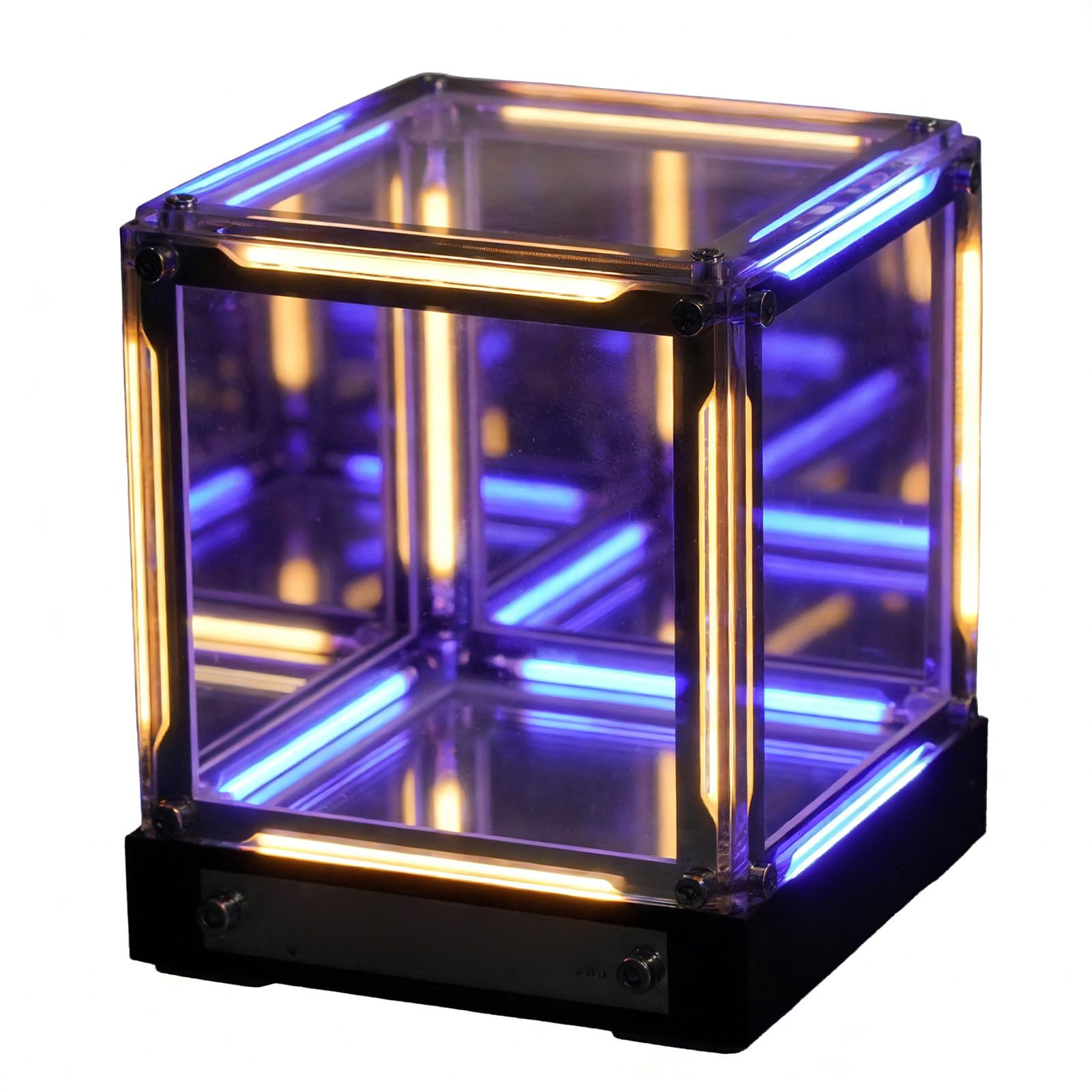 Jenngaoo Luce Cubo Infinito 4D Led Ricaricabile Touch da Tavolo