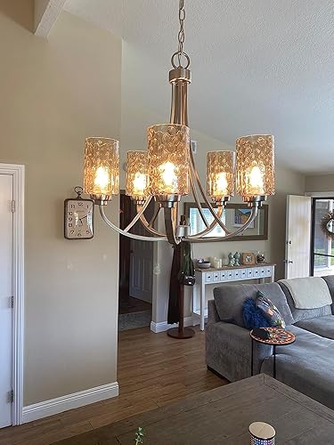 Miniatura 5 de pantalla de vidrio de repuesto de globo y cubierta para lámpara, 6-116" de altura 4-116" de diámetro, filtro de 1-58 pulgadas, paquete de 5