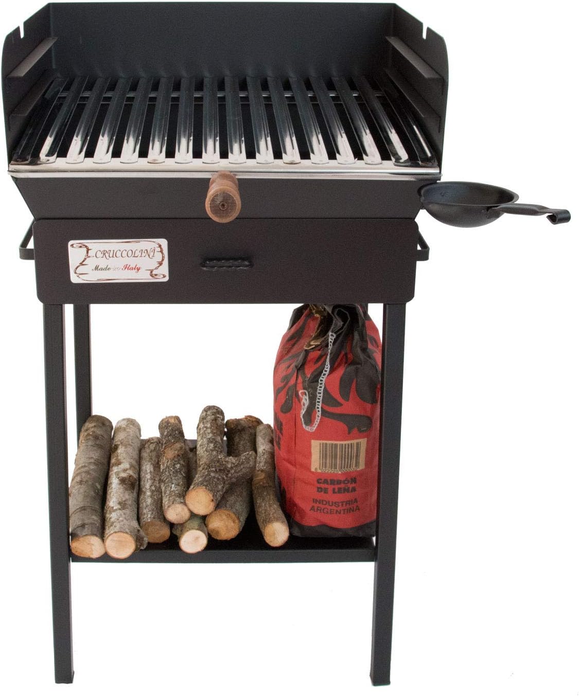 CRUCCOLINI Family Barbecue a Carbone, Nero, 50x40x92 cm CRUCCOLINI Family Barbecue a Carbone, Nero, 50x40x92 cm