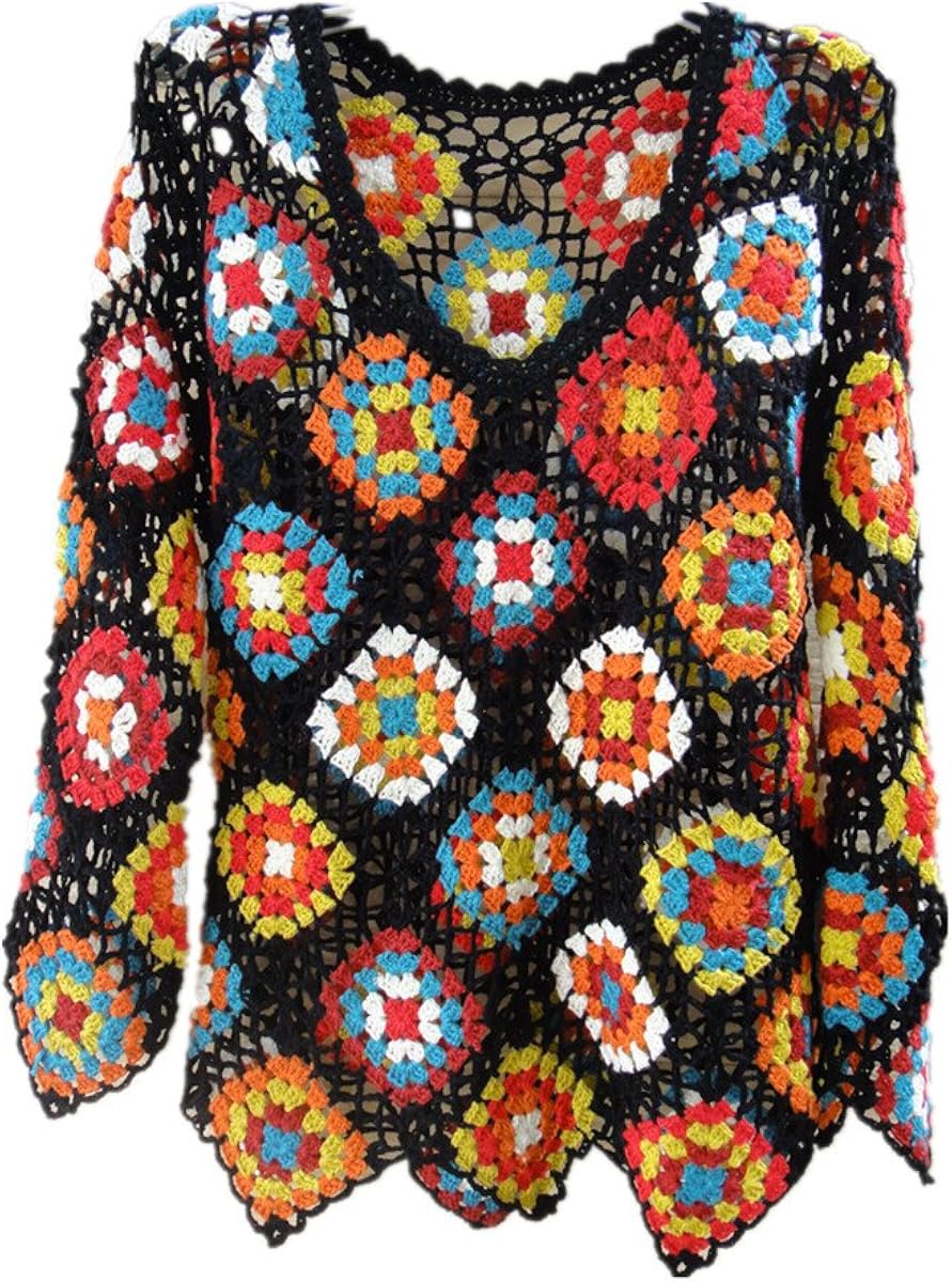 crochet granny jumper
