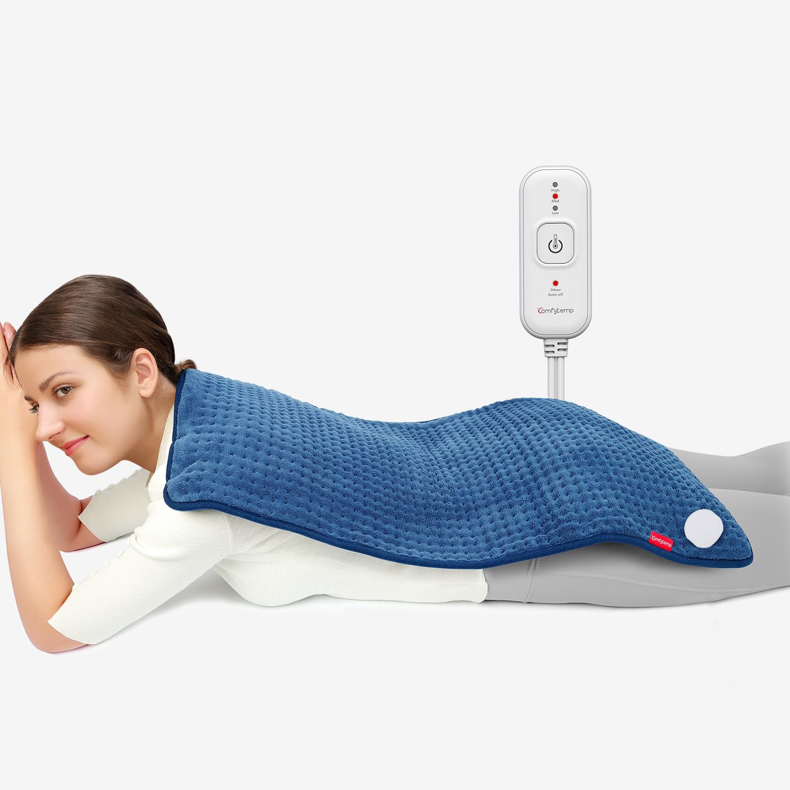 Comfytemp XXL-großes Heizkissen 83x43cm, Ultraweich Wärmekissen mit Abschaltautomatik, Alterfreundlich Heizdecke für Rücken Schulter Nacken Bauch Beine Knie Geschenke Mütter, Frauen, Mama, Papa