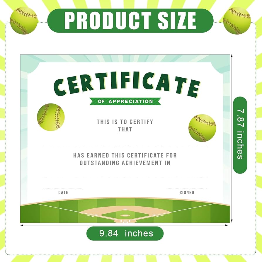 amazon-com-chiisong-36-pieces-sports-achievement-award-certificates-of-appreciation-sport-certificates-for-employee-teacher-9-84-x-7-87-inches-softball-office-products for Free Printable Softball Certificate Template Free Amazon.com : Chiisong 36 Pieces Sports Achievement Award Certificates of Appreciation Sport Certificates for Employee Teacher, 9.84 x 7.87 Inches( Softball) : Office Products for Free Printable Softball Certificate Template Free