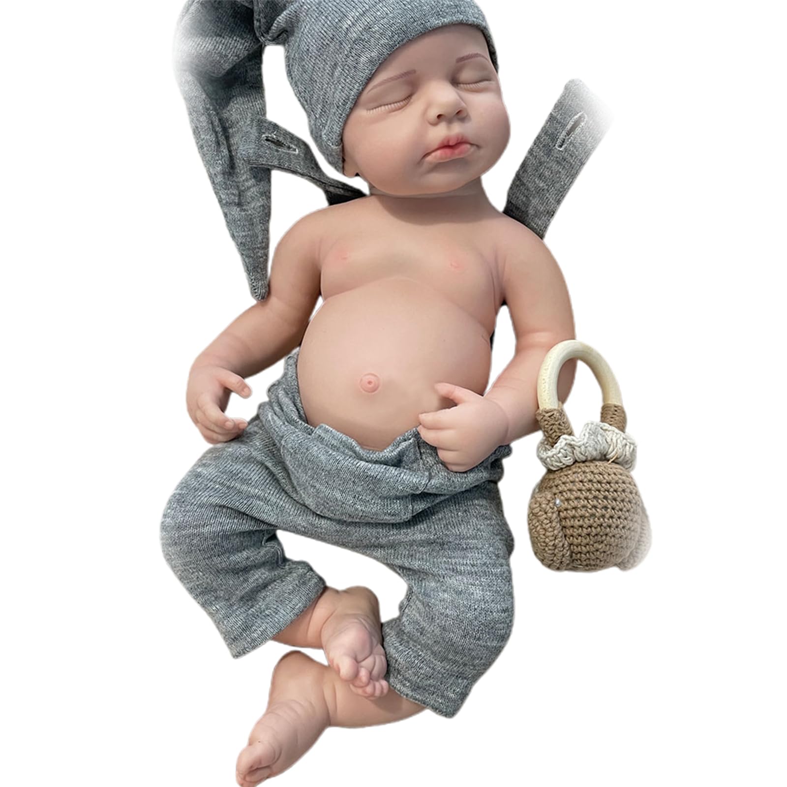 Oppaionaho Realistic Silicone Reborn Baby Dolls Full Body 20 Inch Lifelike Baby Doll That Look Real Life Newborn Infant Baby Doll(Boy)