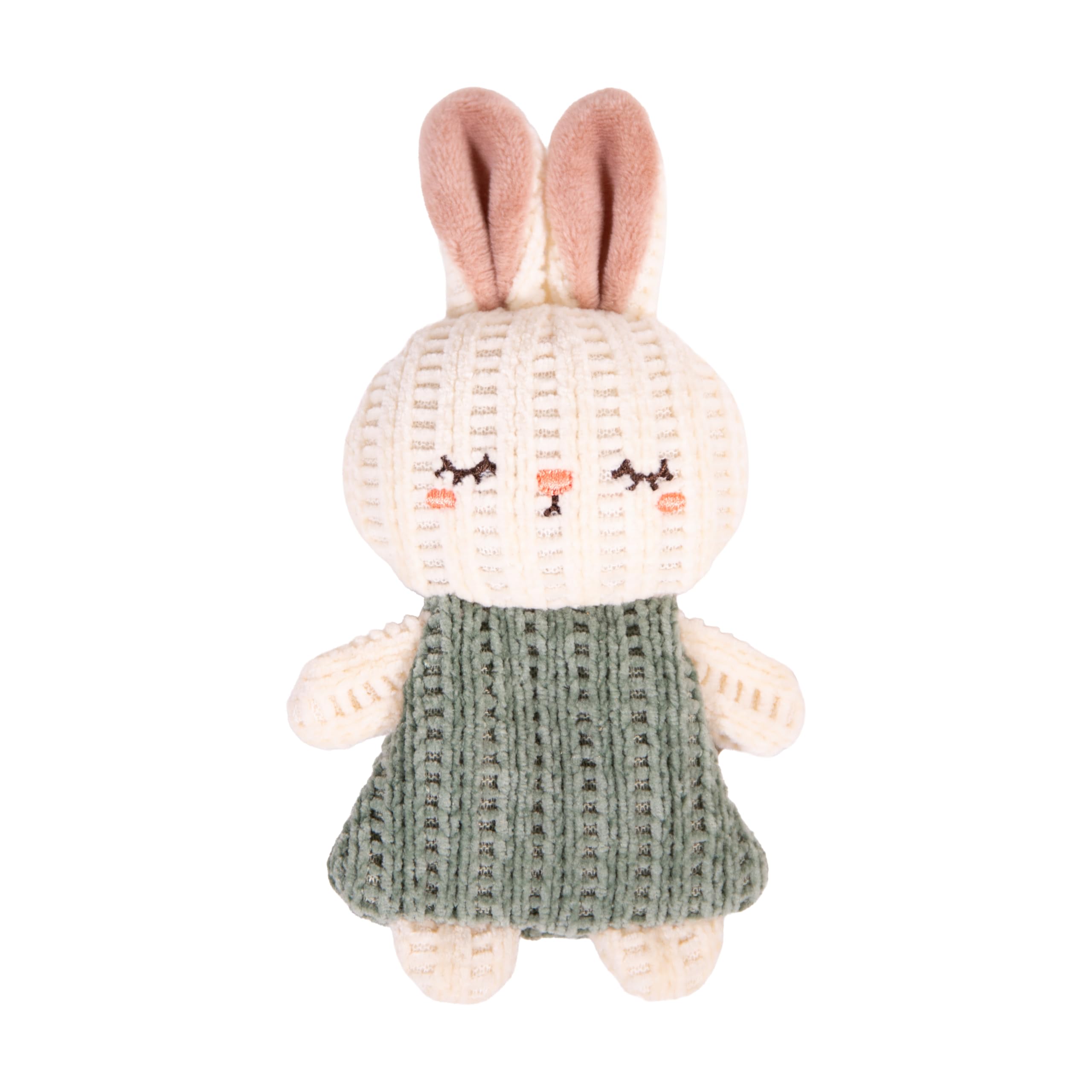 Rosewood Knitted Bella Bunny Cat Toy with Refillable Catnip Pouch – Soft Plush Interactive Kitten Toy for Indoor Cats – Cute Durable Toy for Biting, Kicking & Snuffle Play