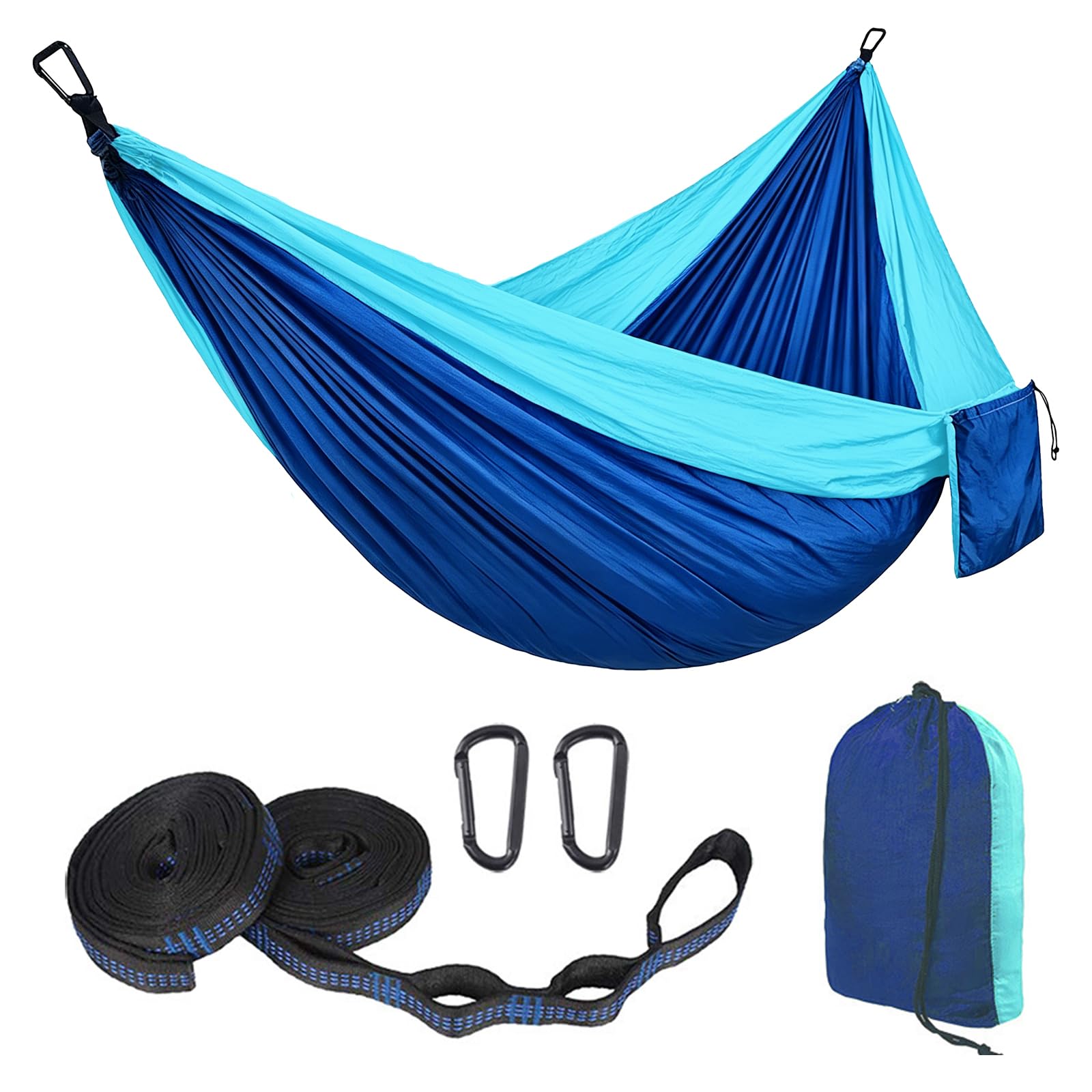 Cycayit Hammock Camping, Single Person, 270x140cm, 150kg, 2 Tree Straps