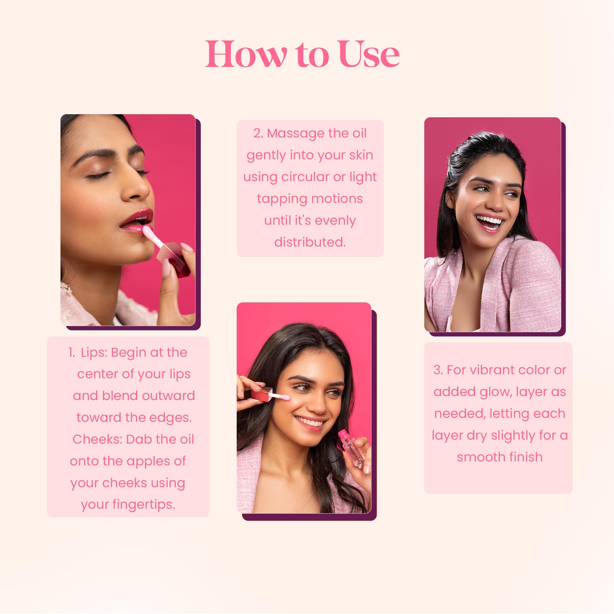 Typsy Beauty Shade Shifter pH Reactive Color Changing Lip Tint Oil | Lip & Cheek Tint with Acai Berry & Hibiscus | Long-Lasting Glossy Pink Lip Oil for Women, Formulated in Italy | 6.4g 1