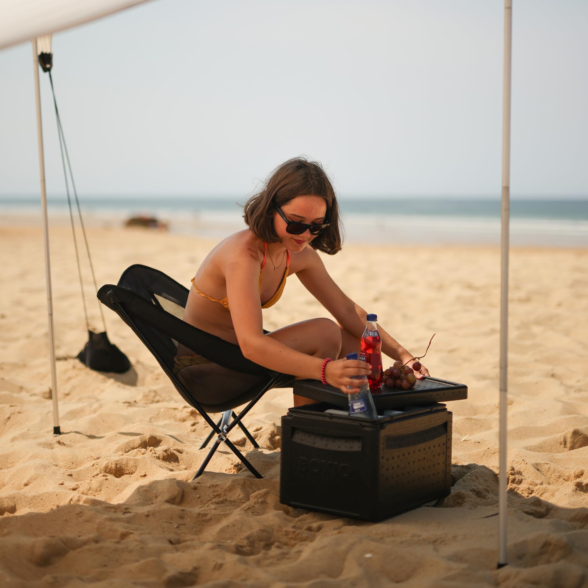 BOXIO - COOL: Kühlbox für Camping ohne Strom - Perfekte Kühltruhe mit unterschiedlichen Temperaturzonen Dank den BOXIO Kühlakkus - Thermobox für optimale Kühlung & Warmhaltung