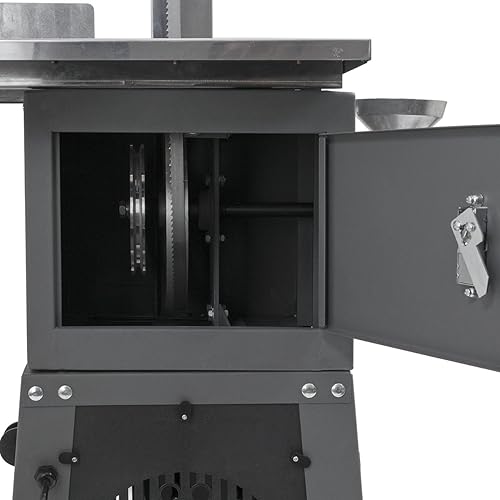 Miniatura 7 de Stark USA Sierra de cinta de carnicero comercial 2 en 1 de 550 W y máquina de embutido de salchichas Cortadora de carne de hueso de carne Carne