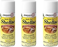 Vista 6 de Zinsser 408 Bulls Eye Shellac - Aerosol de acabado tradicional y sellador, 12 onzas, transparente