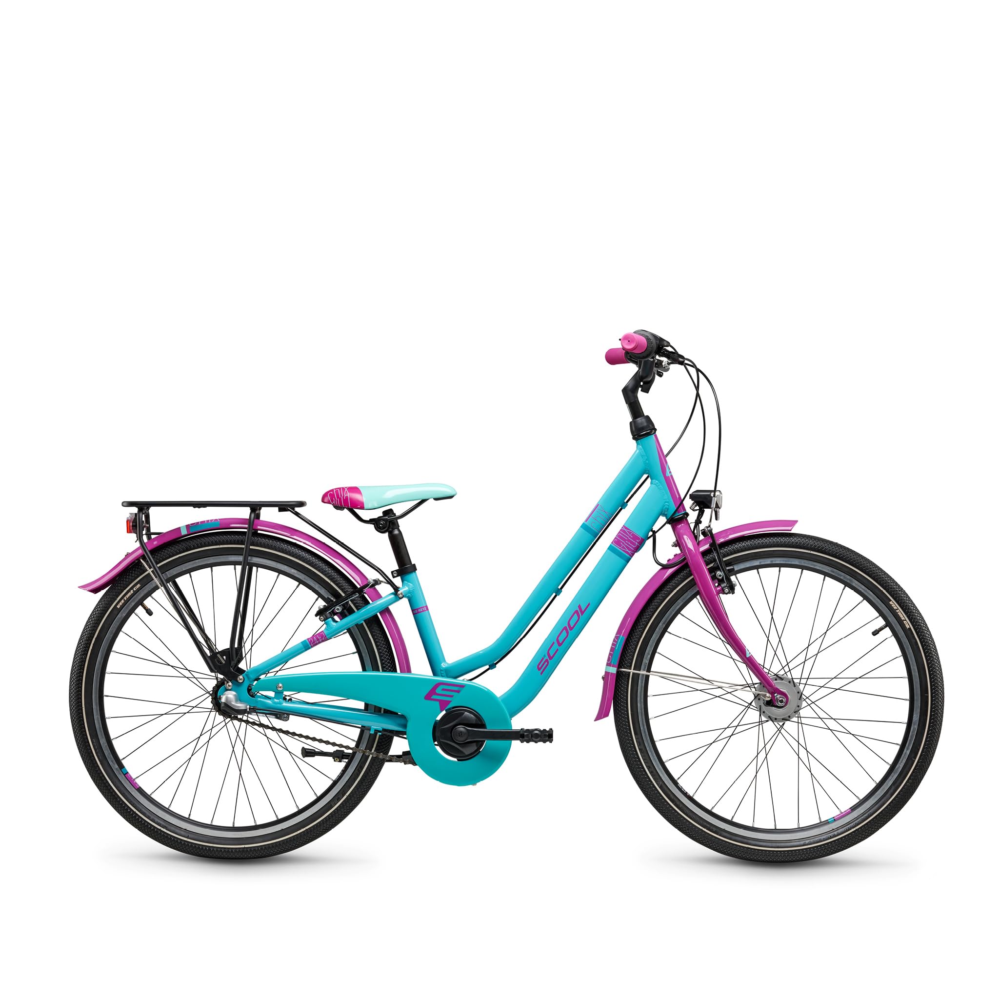 Kinderfahrrad S'COOL Chix Twin 24-3S Nexus - Ocean/Pink