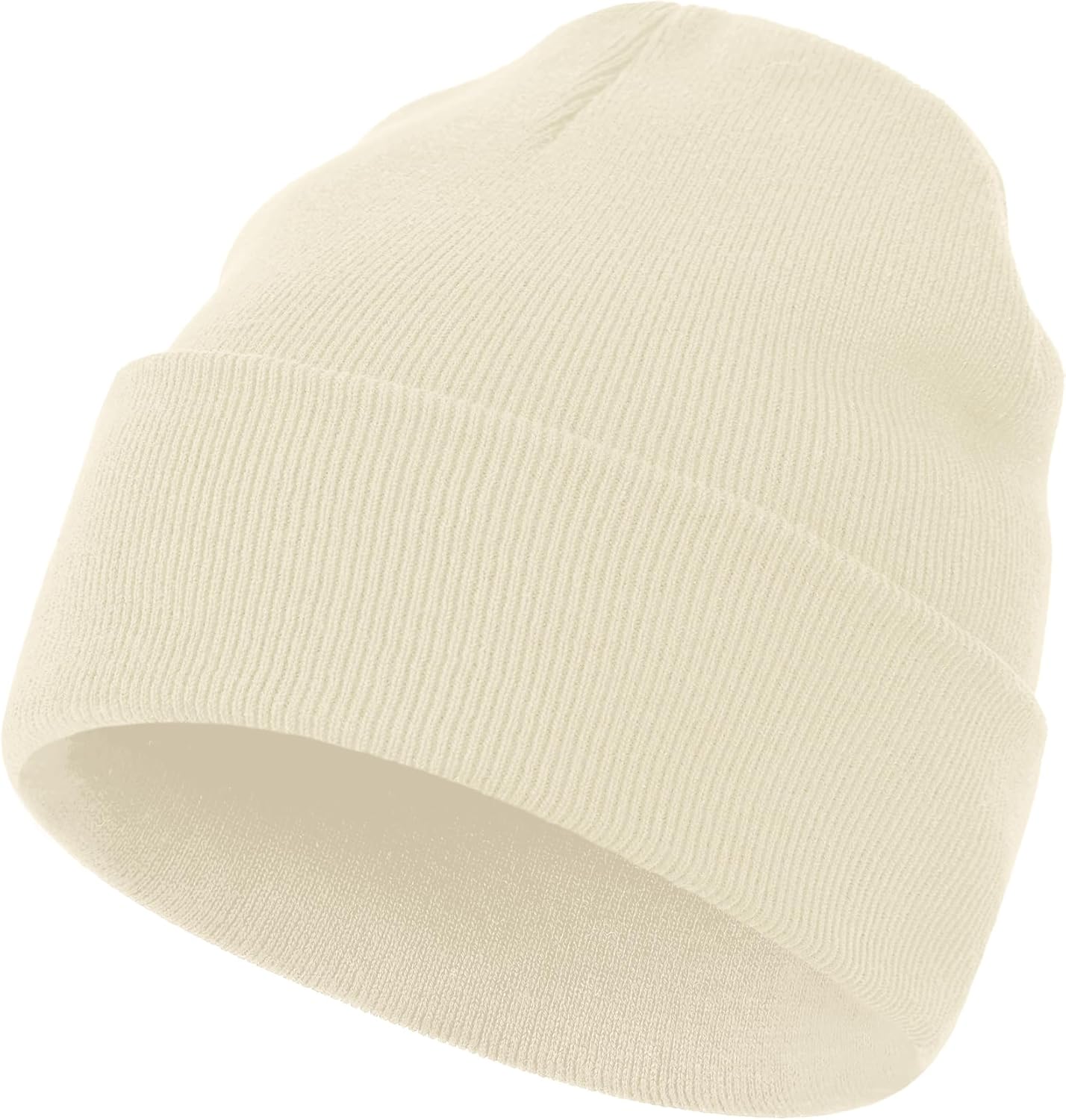 ROYBENS 100% Cotton Beanie, Knit Cuffed Beanies Hats for Men & Women, Winter Slouchy Soft Warm Unisex Skull Cap Hat