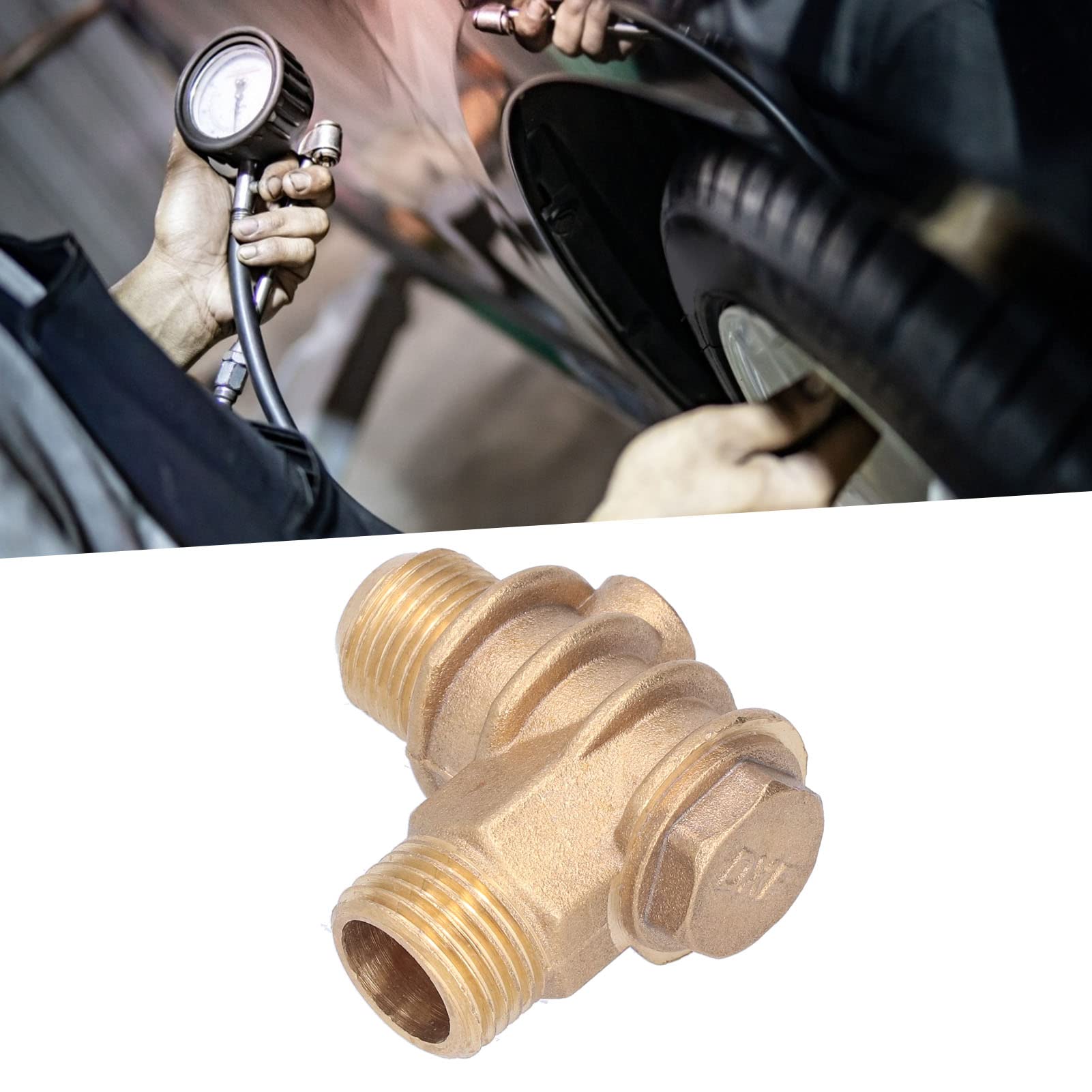 Clapet Anti-retour à 3 Voies Pour Compresseur D'air - En Cuivre - Filetage 20mm 16mm 10mm