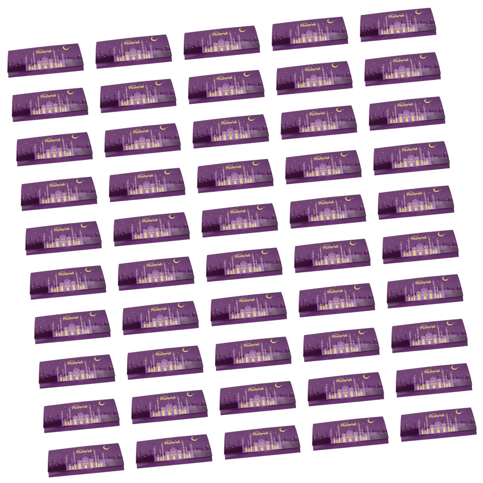 YROHGKPN 50pcs Eid Mubaraks Card Money Gifts Cash Holders 2025 Islamics Muslims Accessories Folding Religious Holiday Eid Gift Packaging