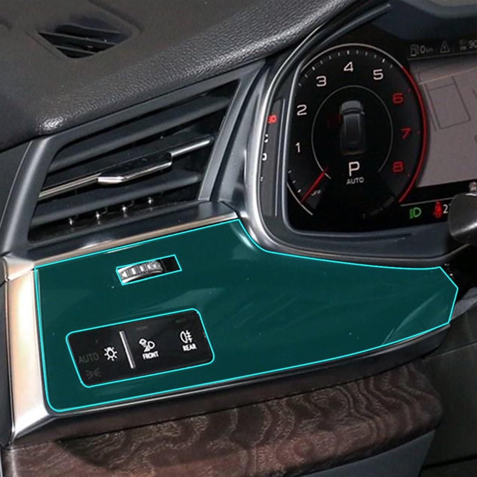 Autoschutzfolie Für Audi Für A7 2019-2020 Auto Innen Aufkleber Center Konsole Getriebe Navigation Bildschirm Transparente Schutz Film(2019-2020 A)