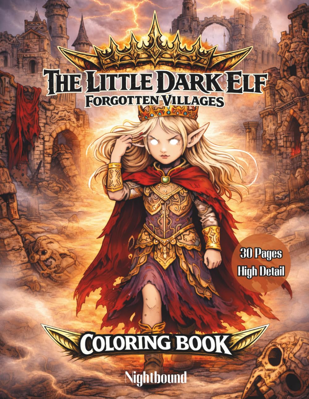 The Little Dark Elf – Forgotten Villages Coloring Book