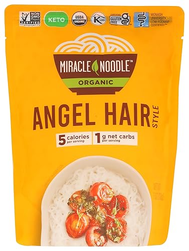 MIRACLE NOODLE Fideos orgánicos para el cabello de ángel a base de plantas 7 onzas