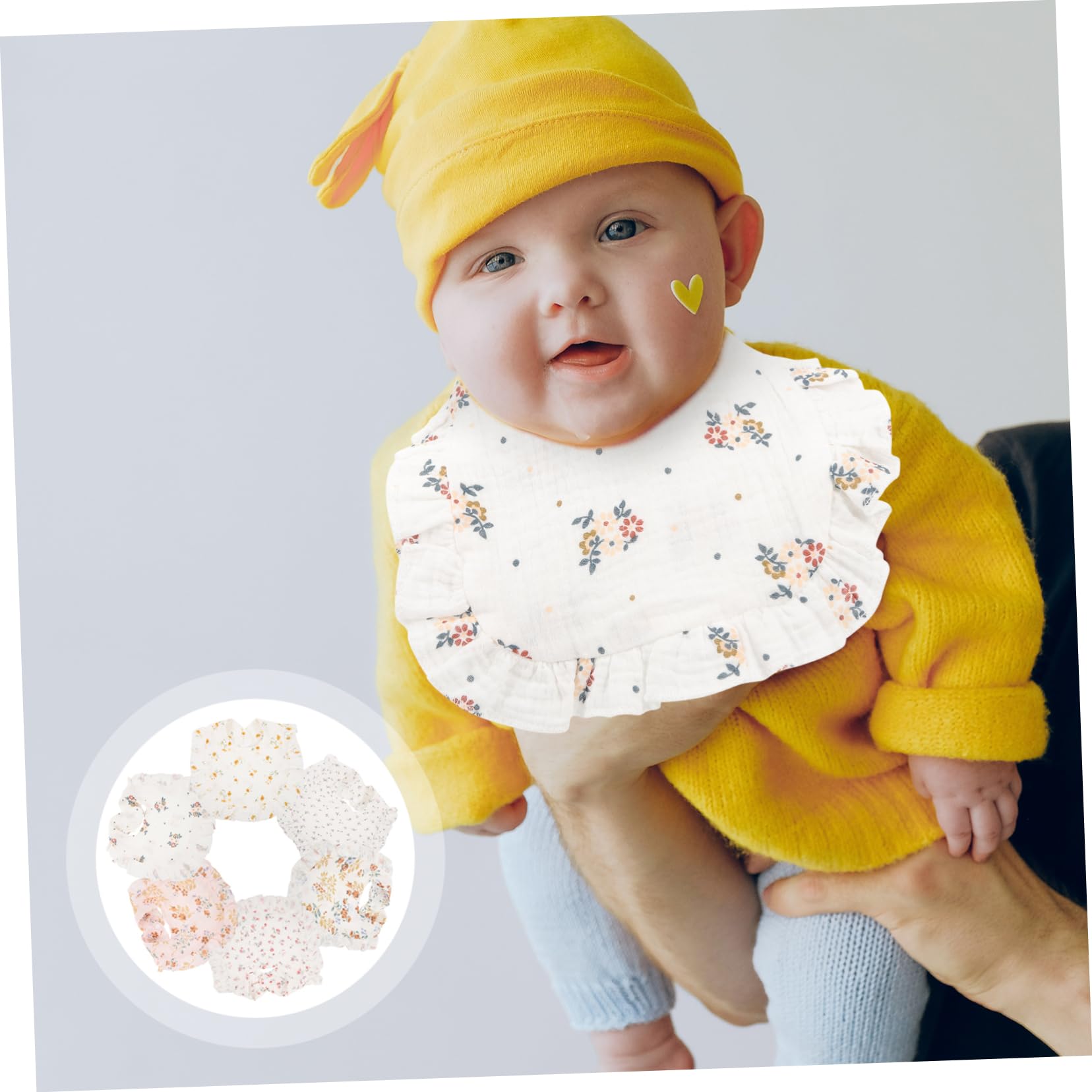 ORFOFE 6pezzi Bavaglini Per Bavaglini Lavabili Per Saliva e Svezzamento Design Adatti Per