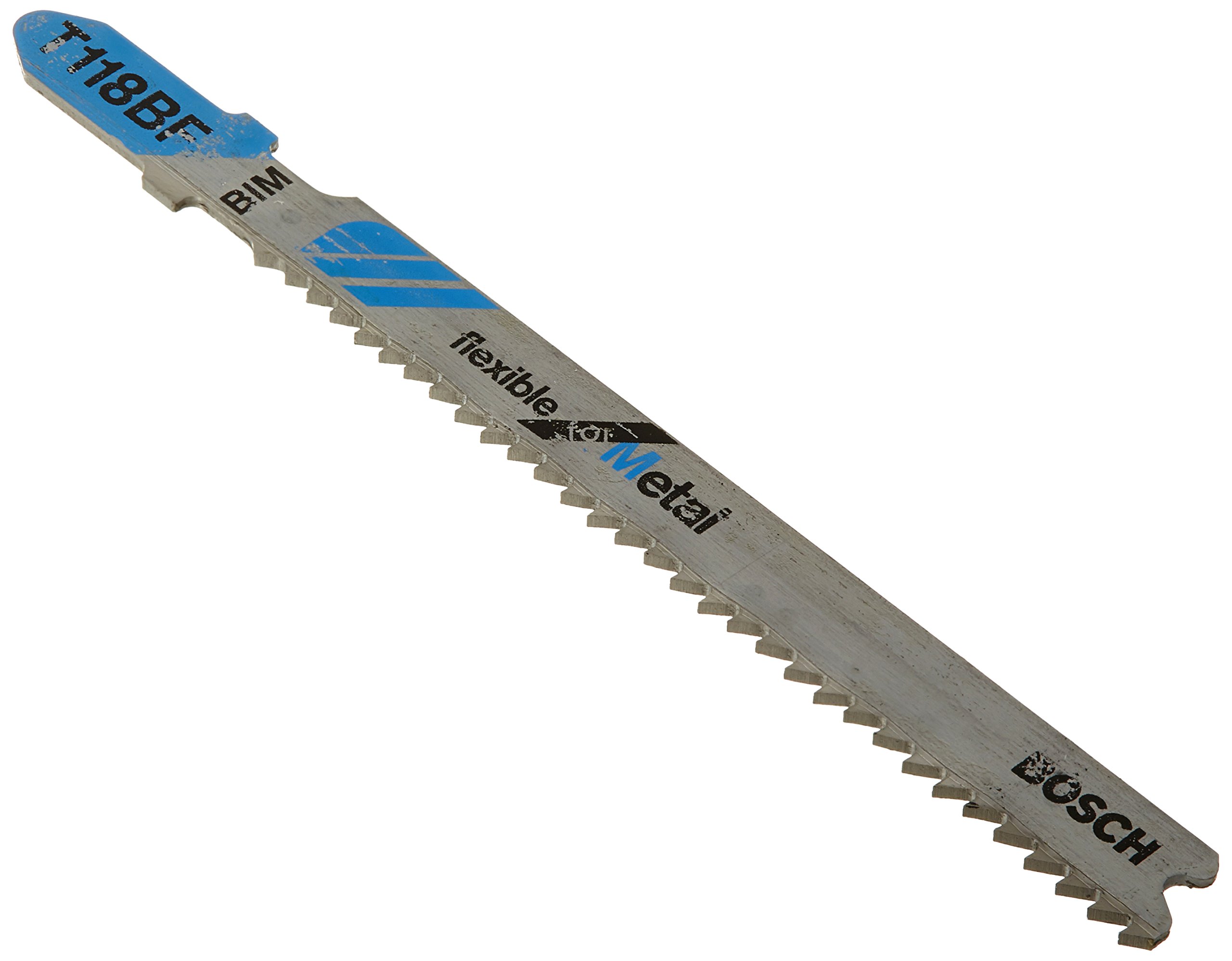 Bosch 25x Stichsägeblatt T 118 BF Flexible for Metal (für Stahlbleche, Professional Zubehör Stichsäge)