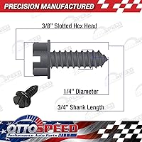 Vista 6 de Kit de tornillos para placa de matrícula - Negro, sujetadores de estilo OEM con retenedores de tornillo de nailon para montar placas de matrícula