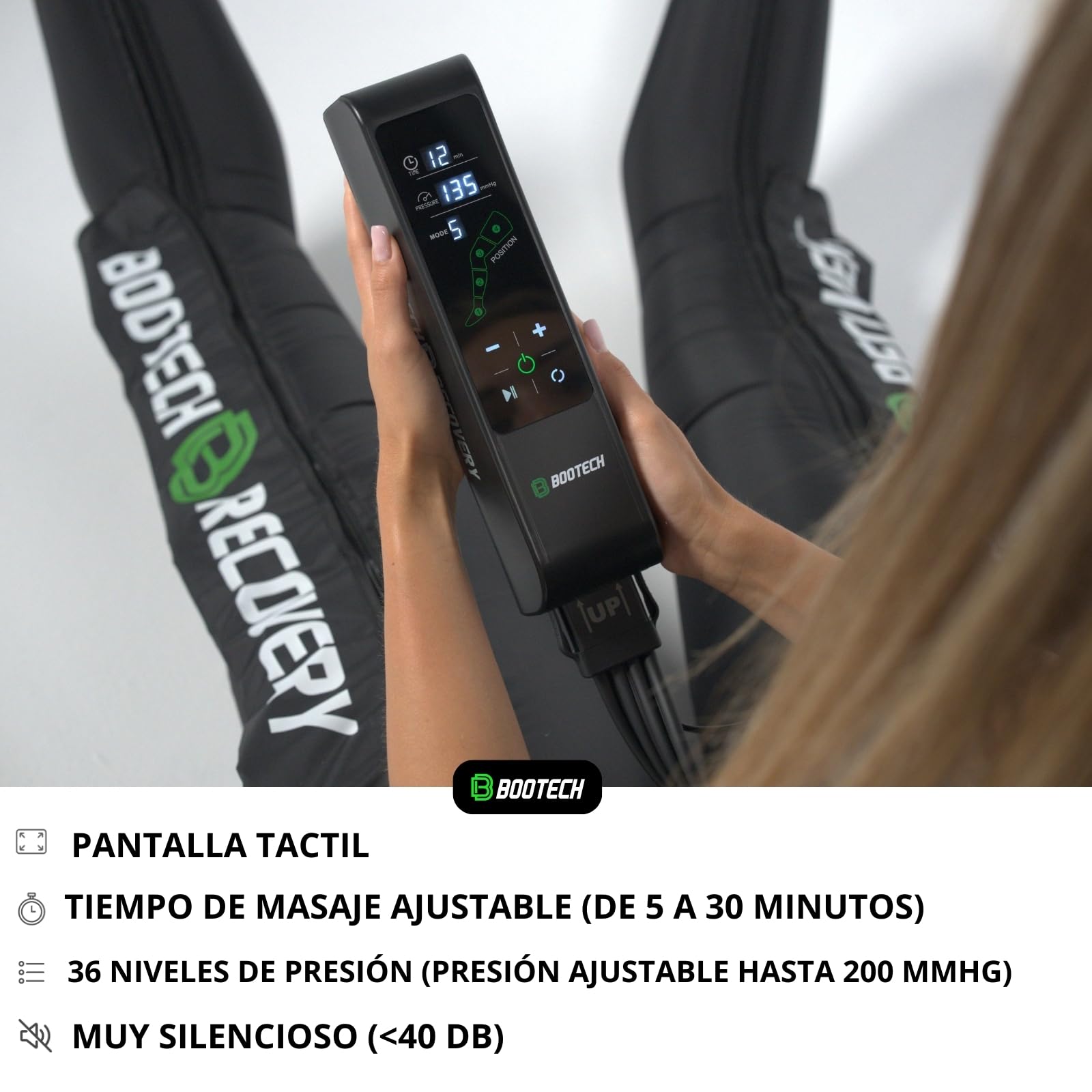 Presoterapia Profesional para Casa Masajeador Piernas Pies Cansados Circulación Recuperación Muscular Drenaje Linfático Retención Agua Celulitis M 160-175CM