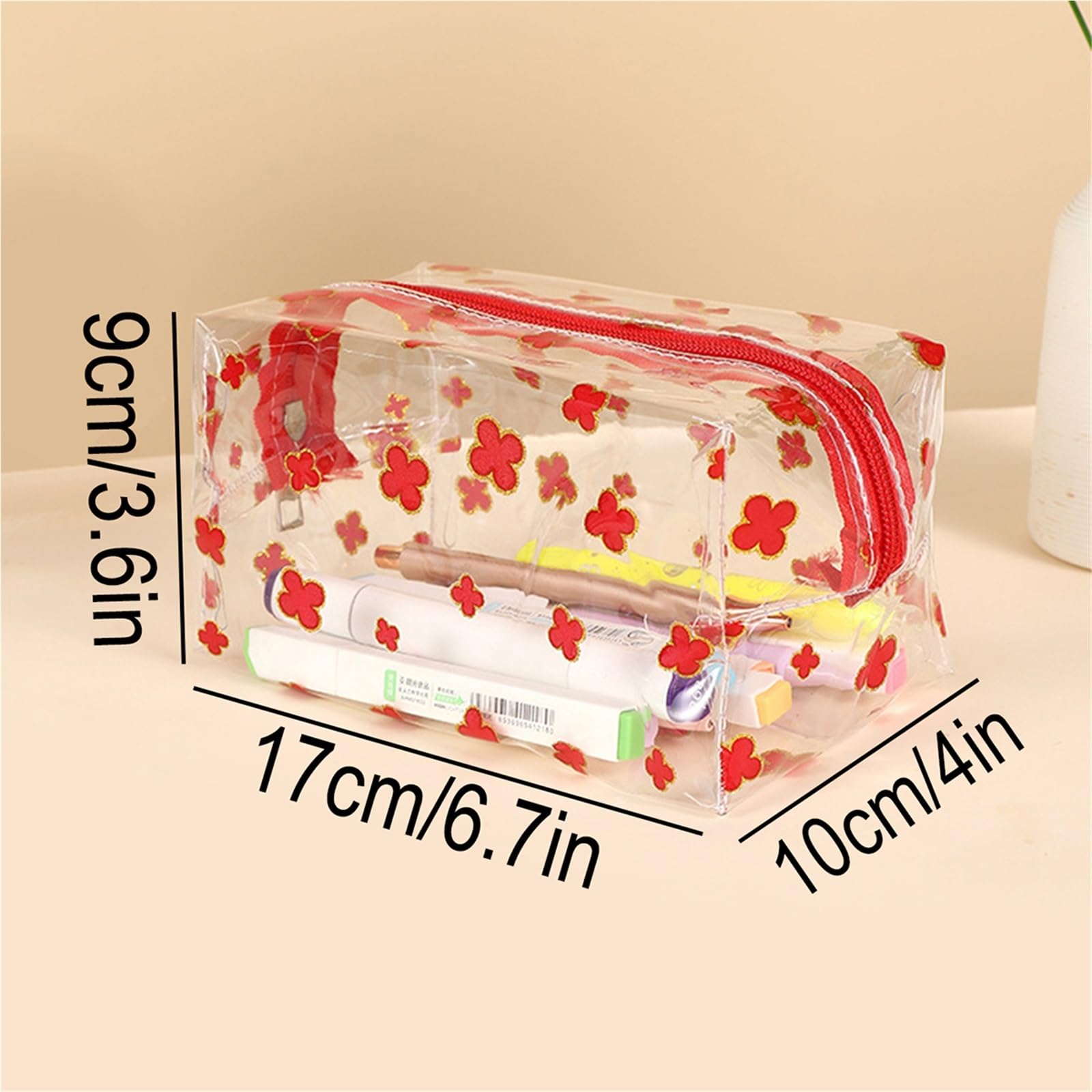 Estuche for lápices de 4 Piezas Trébol Cuatro Hojas para Cosmética