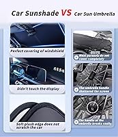 Vista 5 de Ajuste personalizado para parabrisas Porsche, cubierta de parasol de automóvil con bloqueo UV para ventana delantera del automóvil con cubierta