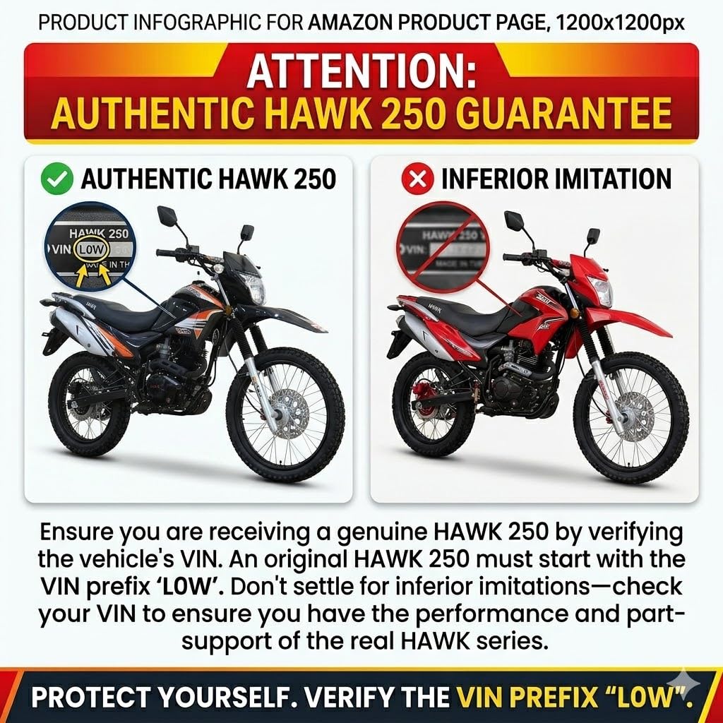 Amazon.com: X-PRO Hawk 250 Dirt Bike Motorcycle Enduro Motorcycle