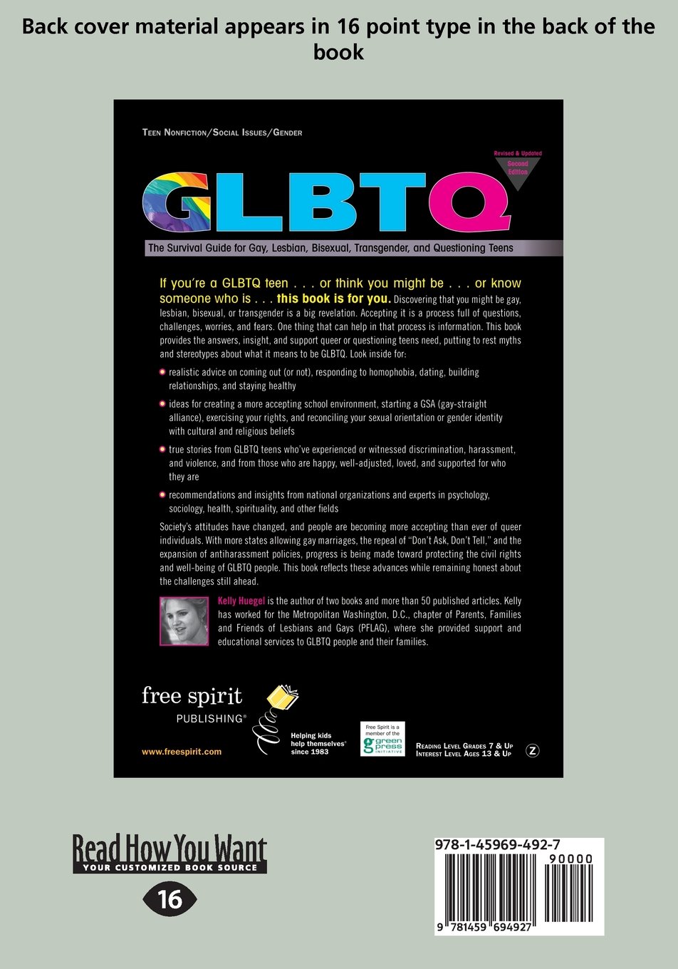 GLBTQ: The Survival Guide for Gay, Lesbian, Bisexual, Transgender, and Questioning Teens