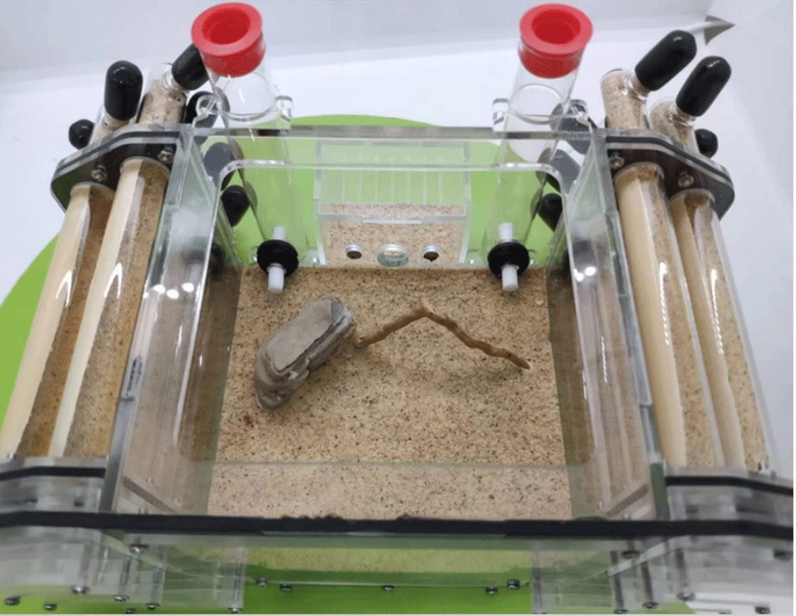 14 Pcs Tube À Essai Mierennest Gips Mierenboerderij Doos Ant Workshop Worm Nest Farm Lair Voerbox Educational Formicarium Zeer Hydraterende Habitat VerjaardagsgeschenkGift (Color : A, Size : 23x17x1