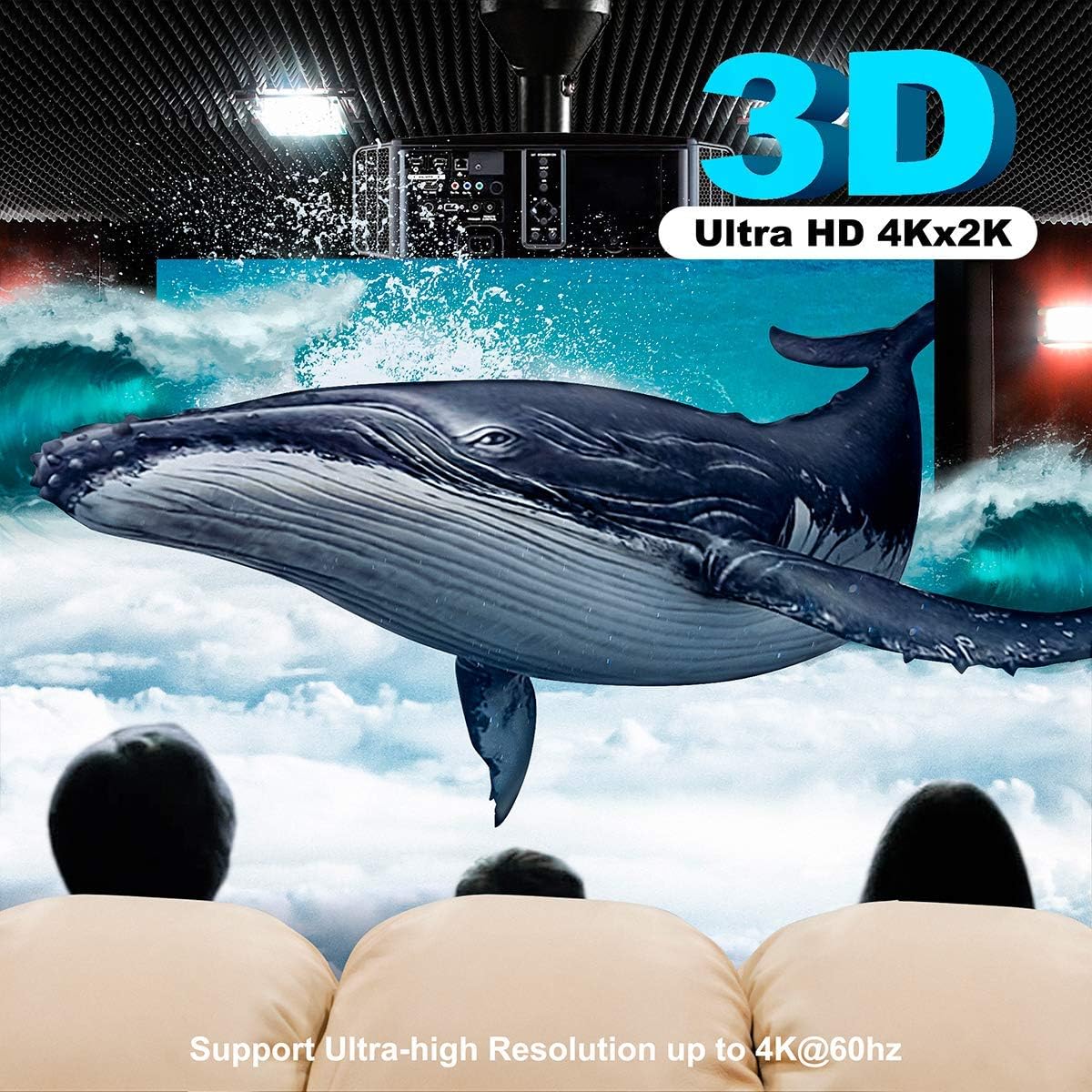 4K2K 1080P 3D HDMI Booster, JerGO HDMI 2.0 Signal Amplifier Repeater Boost Up to 200ft Transmission Distance 18Gbps Bandwidth for HDTV,PS4, Oculus and More (HDMI 2.0)