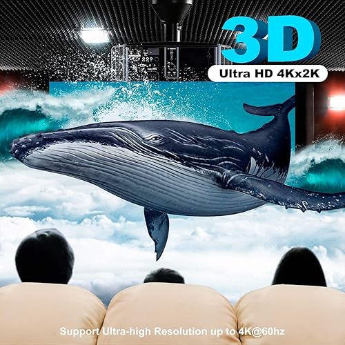 Miniatura 6 de Amplificador de señal 4K2K 1080P 3D, repetidor amplificador de señal JerGO HDMI 2.0, aumento de hasta 200 pies, distancia de transmisión de 18 Gbps