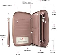 Vista 4 de Cartera de viaje, rosado (Blush Pink), Cartera RFID