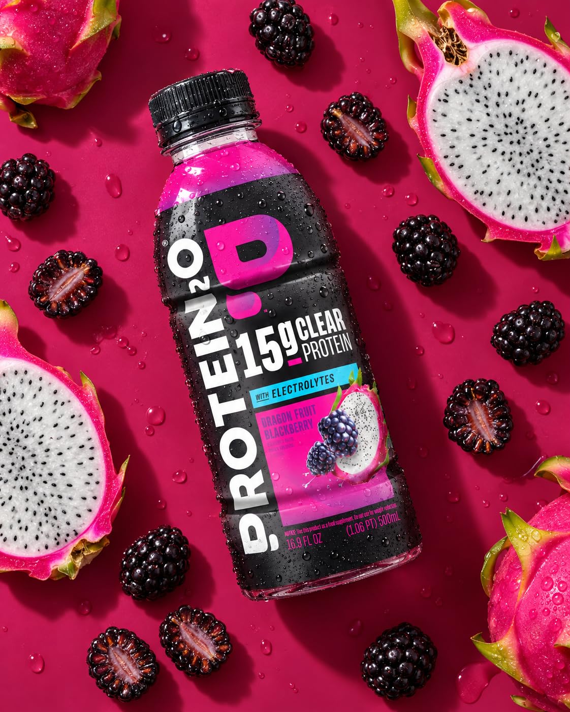 Protein2o Hydration Drink - 2-in-1 Liquid Clear Whey Protein Isolate and Electrolyte Drink - 15g Protein, Vitamins B5, B6 - Post-Workout Recovery - 16.9 Fl Oz - 12 Count Flavor Fusion Variety Pack — Amazon image 9