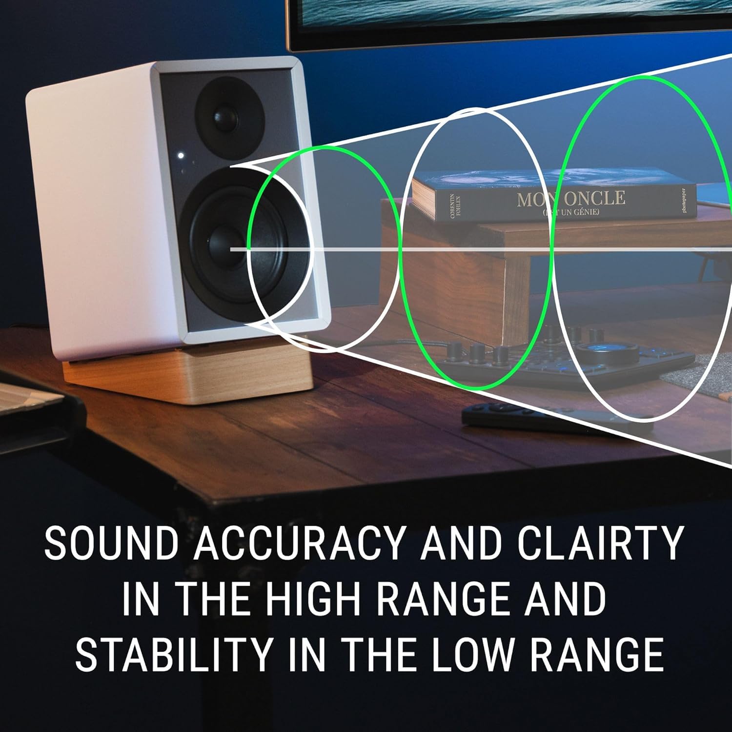 Onkyo Creator Series GX-10DB monitory zasilane, czarny - 7.6 cm głośnik niskotonowy, USB-C, linia/telefon, optyczny, Bluetooth 5.3 LE Audio