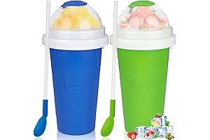 Slushie Maker Cup 2 Pack: DIY Magic Slushy Maker for Kids and Family