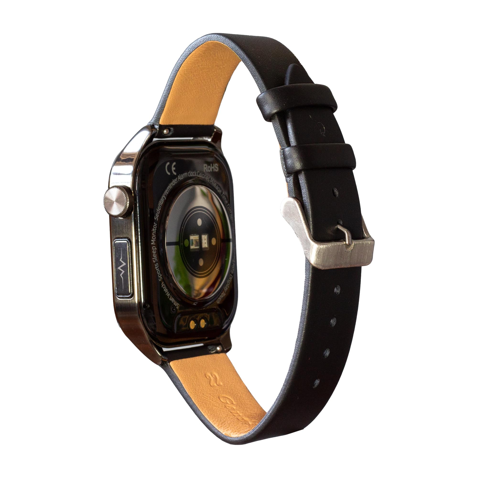 Knauermann Pro 3 (2024) Noir - Montre sanitaire Smartwatch avec Fonction téléphonique - Capteurs OSRAM - Fonction ECG + HRV - BT Bluetooth - Apnée du Sommeil - Pression artérielle - Bracelet en