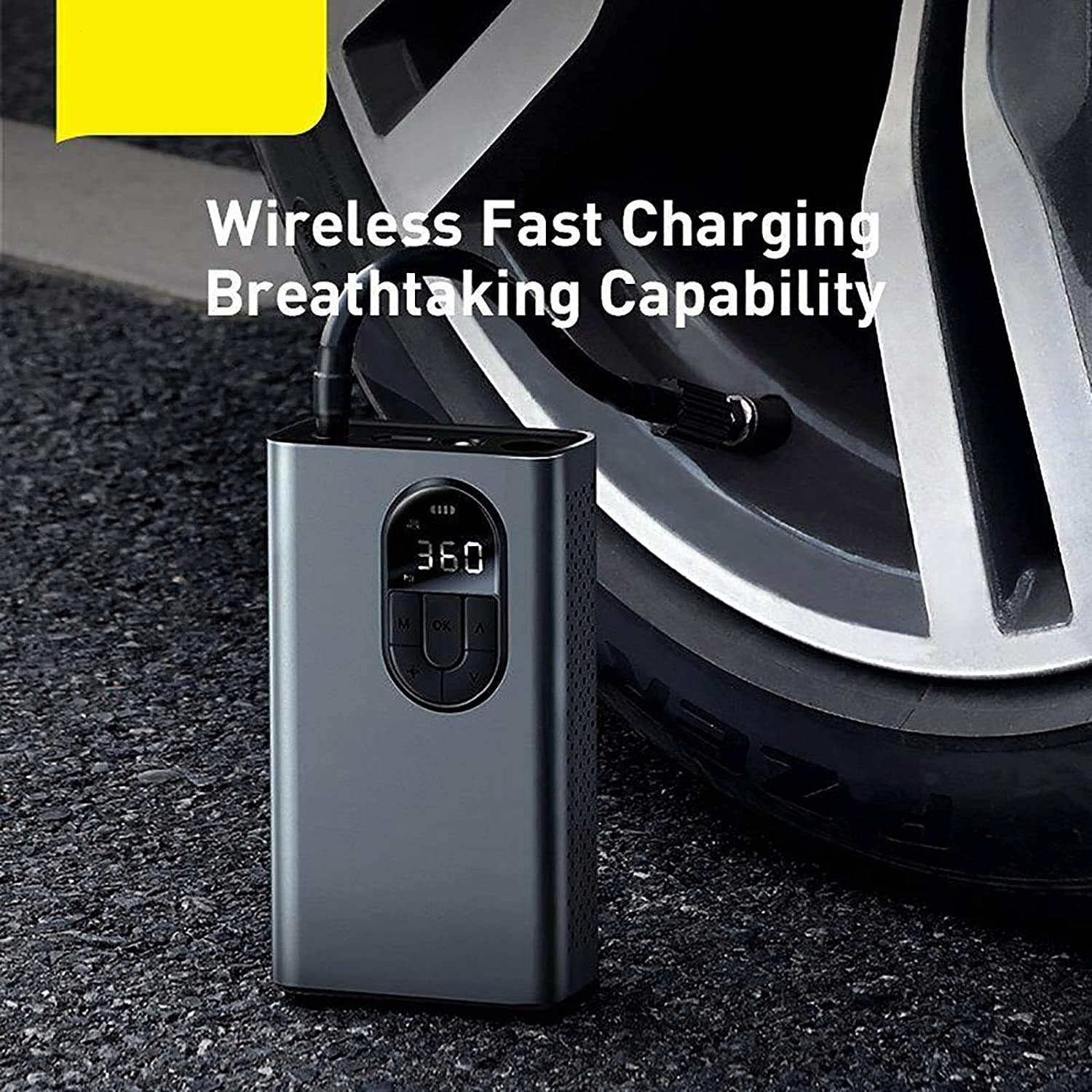 Pompa per biciclette ad aria portatile mini gonfiatore aria cordless pompa elettrica pompa a mano a mano compatta con calibro digitale GUIDATO Batteria leggera e ricaricabile 150 PSI per, bicicle