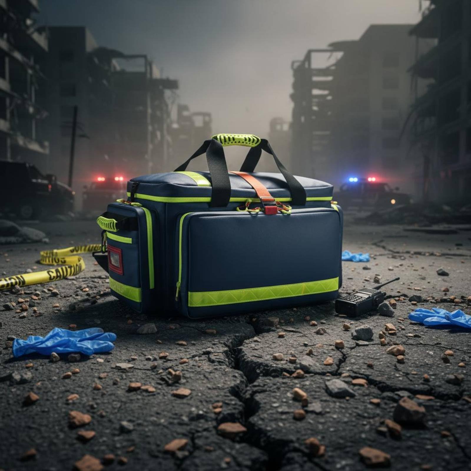 Accident-Notfalltasche tragbar Accident Notfalltasche viele Außenfächer wasserfeste Erste-Hilfe-Tasche für Outdoor, Array, Rot