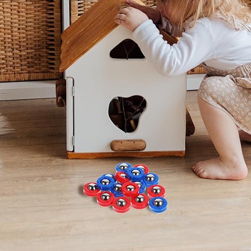 Miniatura 7 de Operitacx Juego de 16 piezas de repuesto de mini tabla de tejo, juego de repuesto de rodillos para tejo, accesorios de tejo, juego de discos de tejo