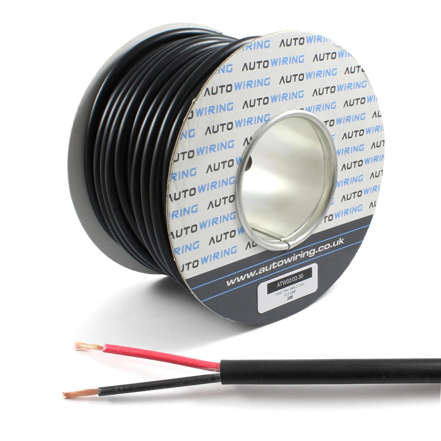 Automotive Round Twin 2 Core Cable 12v 24v Thin Wall Wire (16.5 AMP Rated 1mm²) 10/30/50/100 Metre (30M Roll) Automotive Round Twin 2 Core Cable 12v 24v Thin Wall Wire (16.5 AMP Rated 1mm²) 10/30/50/100 Metre (30M Roll)