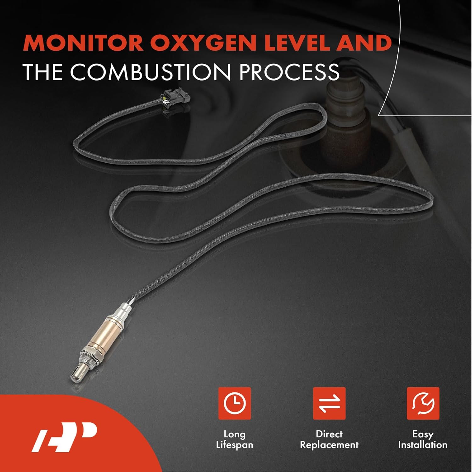 A-Premium O2 Oxygen Sensor Compatible with Volvo 940 1994 1995, 2.3L, Upstream, Replace# 0258003380