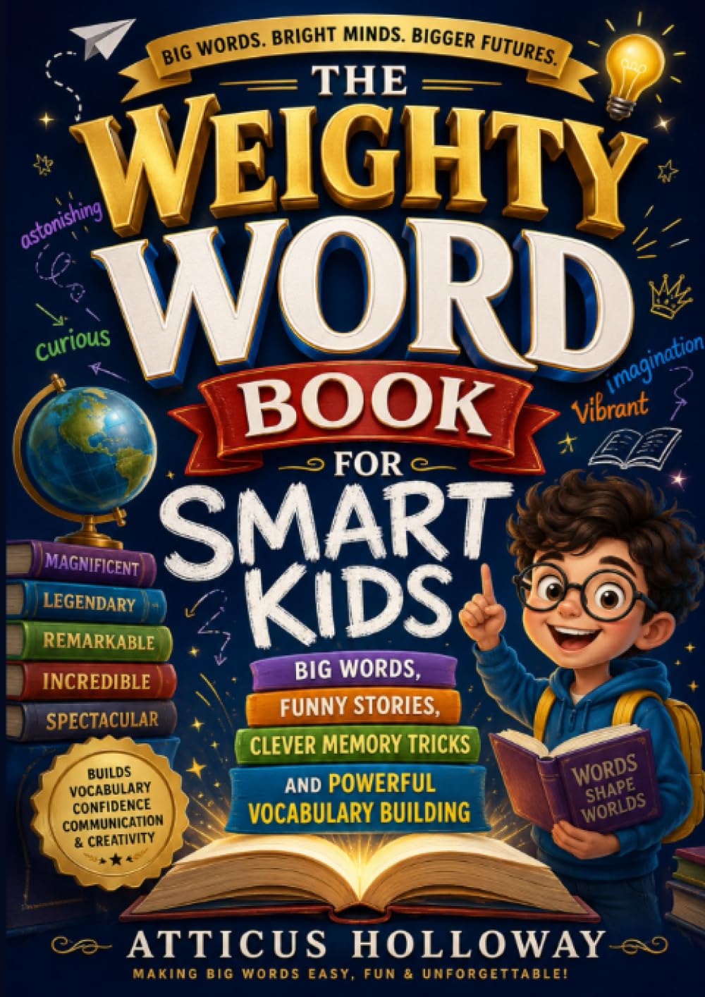 The Weighty Word Book for Smart Kids: Big Words, Funny Stories, Clever Memory Tricks, and Powerful Vocabulary Building for Curious Young Readers