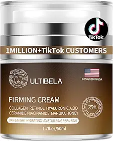 Creme de pescoço para apertar e levantar, creme firmador de pescoço de hidratação profunda com retinol, colágeno e mel hidratante antienvelhecimento e rugas para rosto, pescoço e decote