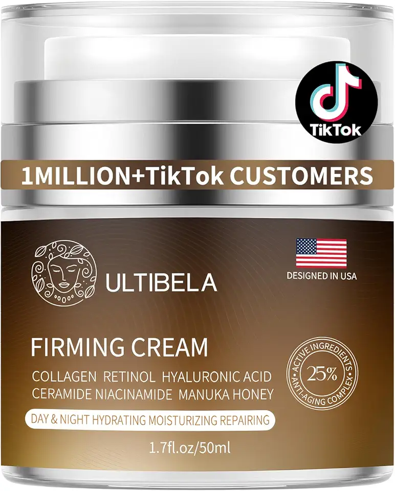 Creme de pescoço para apertar e levantar, creme firmador de pescoço de hidratação profunda com retinol, colágeno e mel hidratante antienvelhecimento e rugas para rosto, pescoço e decote