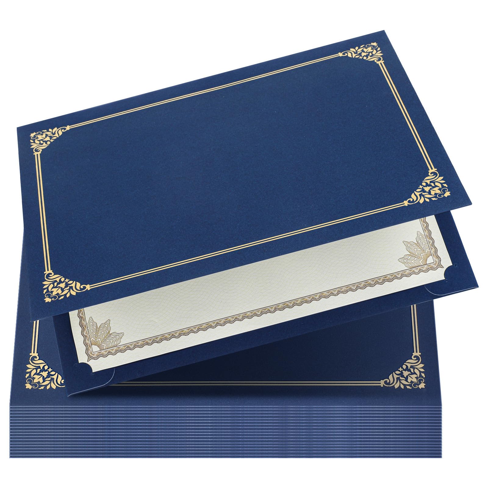 Custodia Certificati Bordo in Foglia Oro 30 Pezzi per Diploma